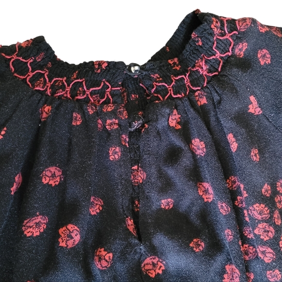 Free People Boho Floral Smocked Tunic - Picture 6 of 6